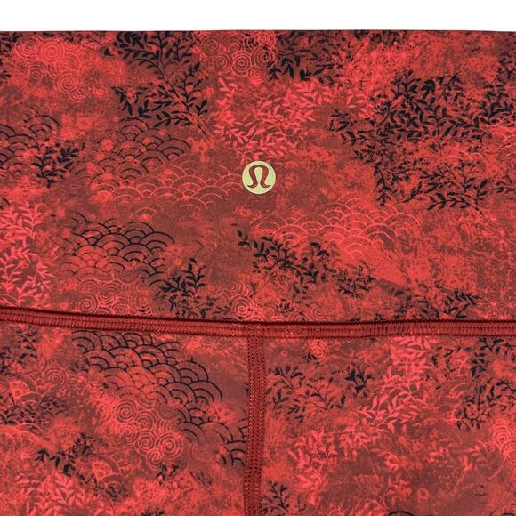 LULULEMON Wunder Under High-Rise Tight 25" Lunar New Year Size 6 Intricate Oasis - Picture 8 of 9
